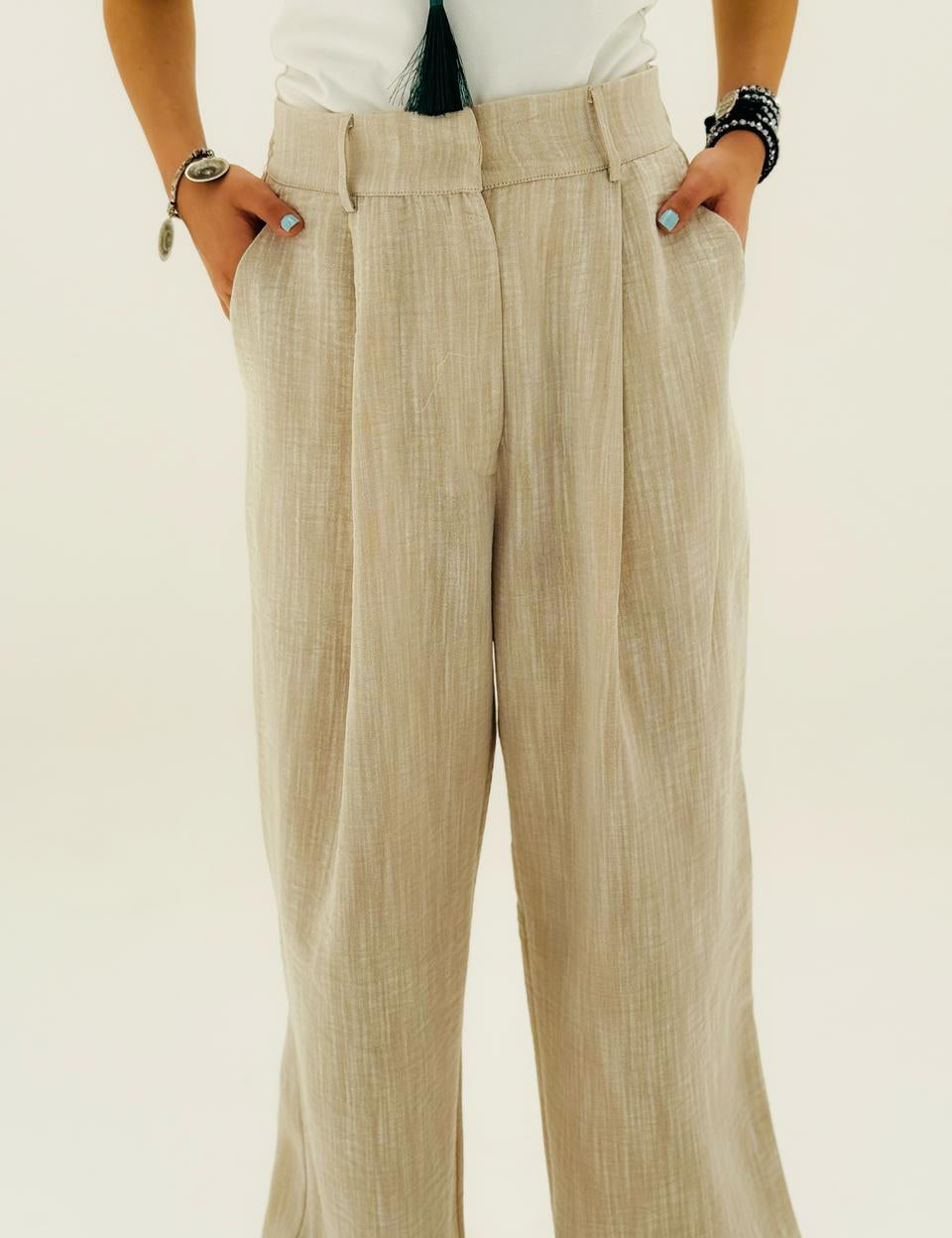 Comfort Pants Dark Beige - AB Essential Women Wear