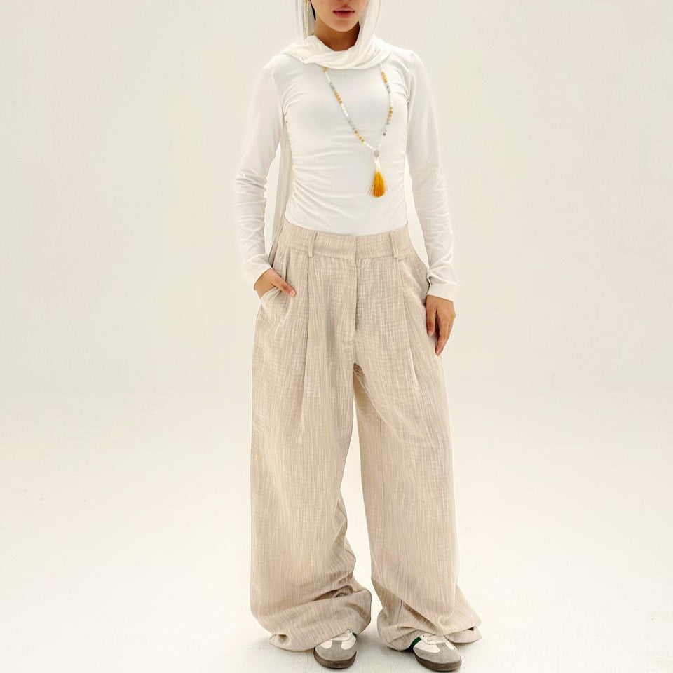 Comfort Pants Light Cafe - AB Essential Women Wear