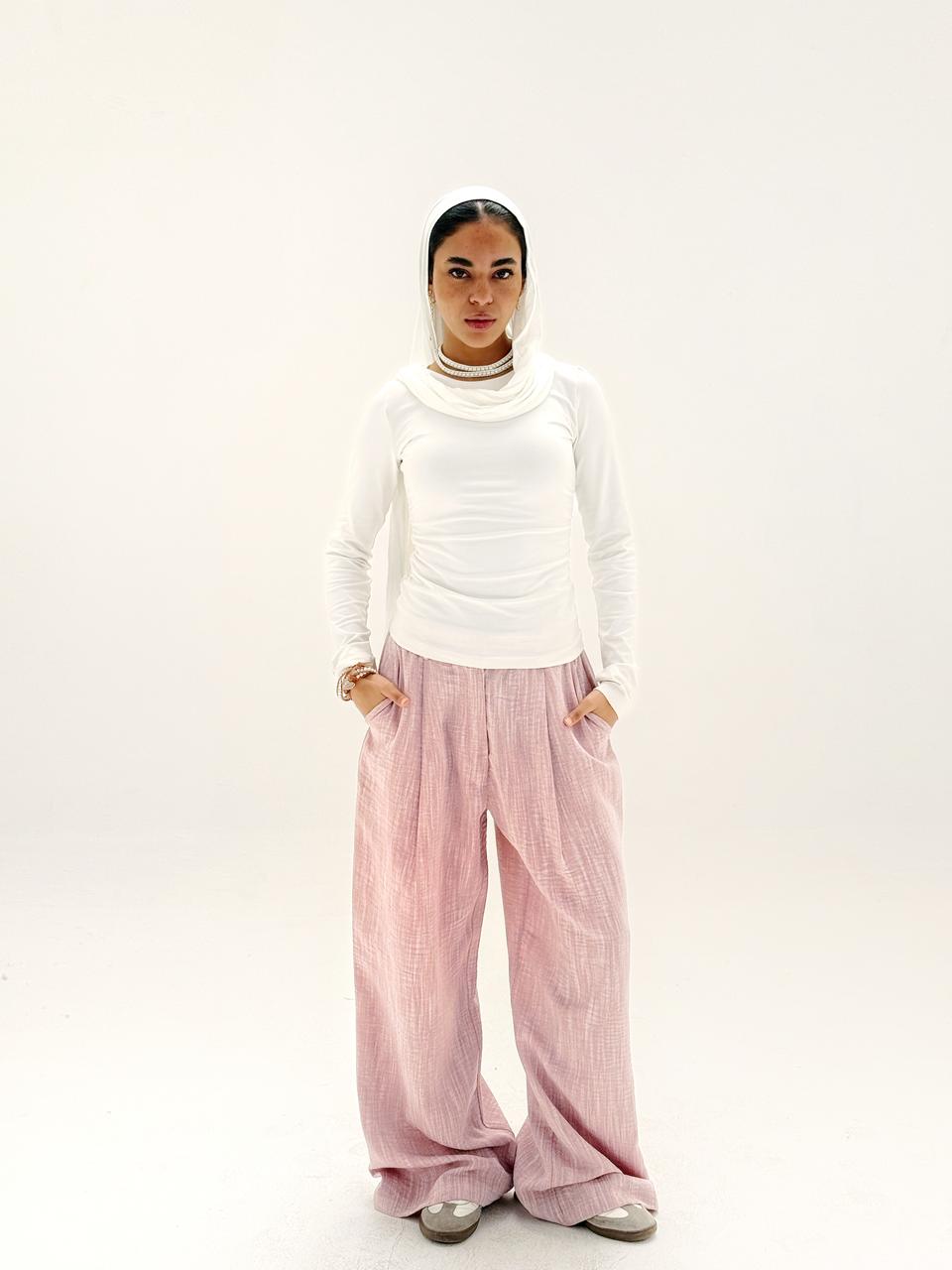 Comfort Pants Powder Pink - AB Essential Women Wear