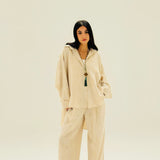 Comfort Shirt Dark Beige - AB Essential Women Wear