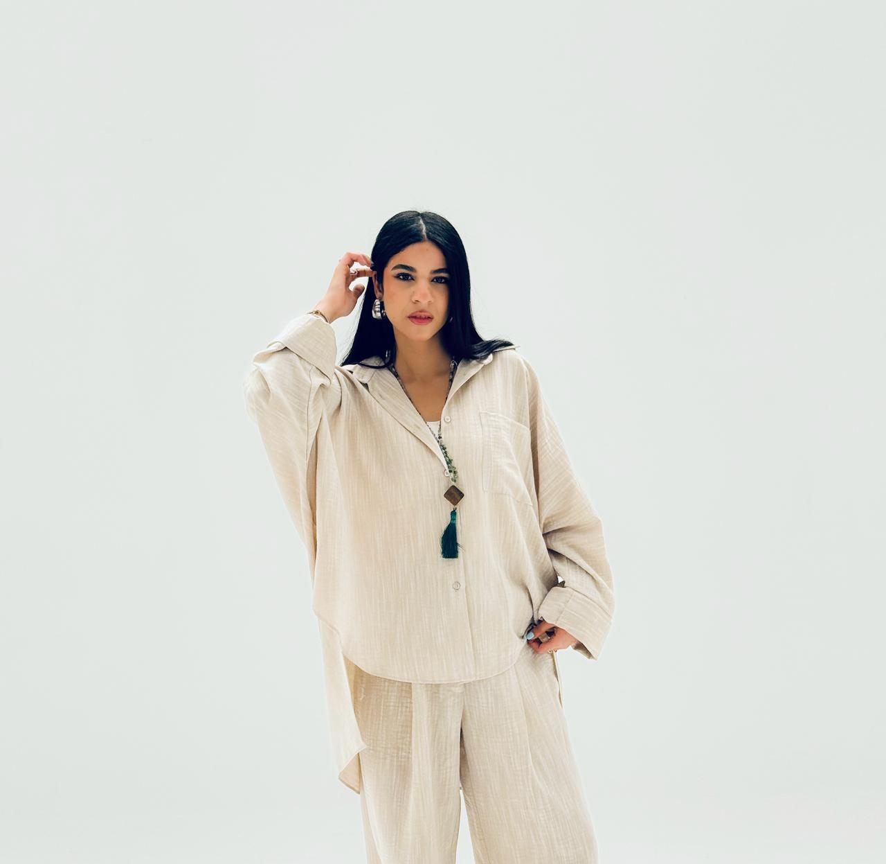 Comfort Shirt Light Cafe - AB Essential Women Wear