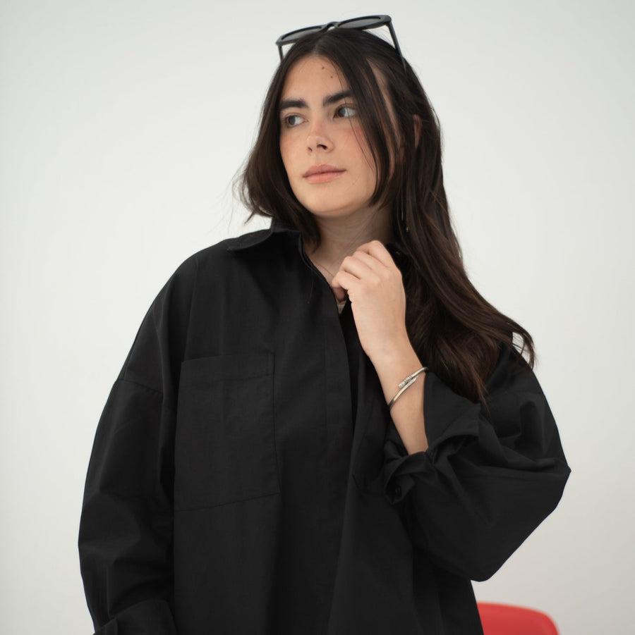 Cropi Shirt Black - AB Essential Women Wear