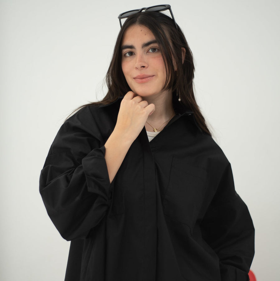 Cropi Shirt Black - AB Essential Women Wear