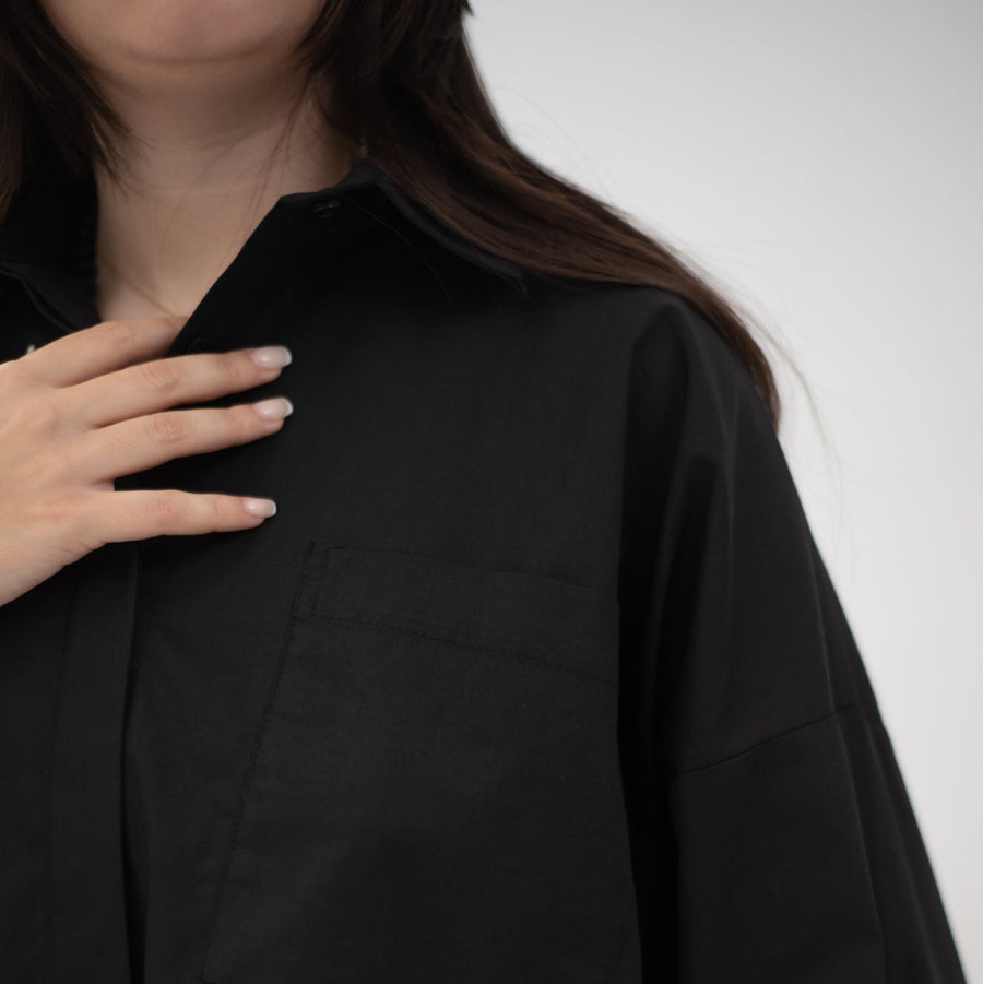 Cropi Shirt Black - AB Essential Women Wear