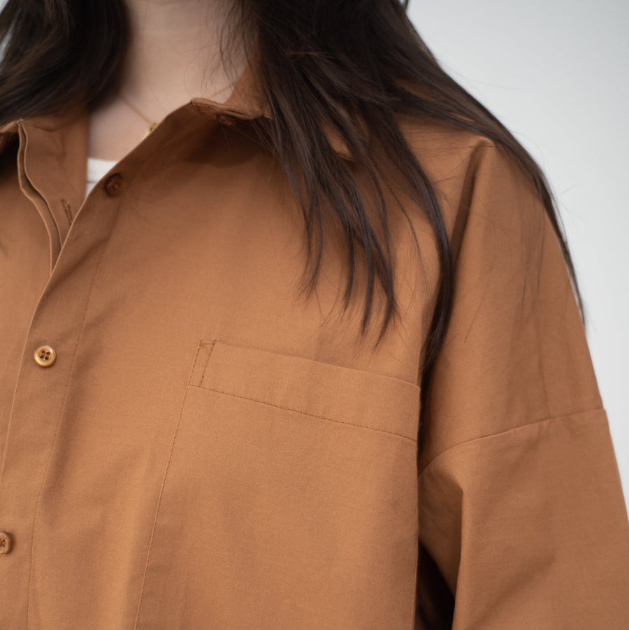Cropi Shirt Choco - AB Essential Women Wear