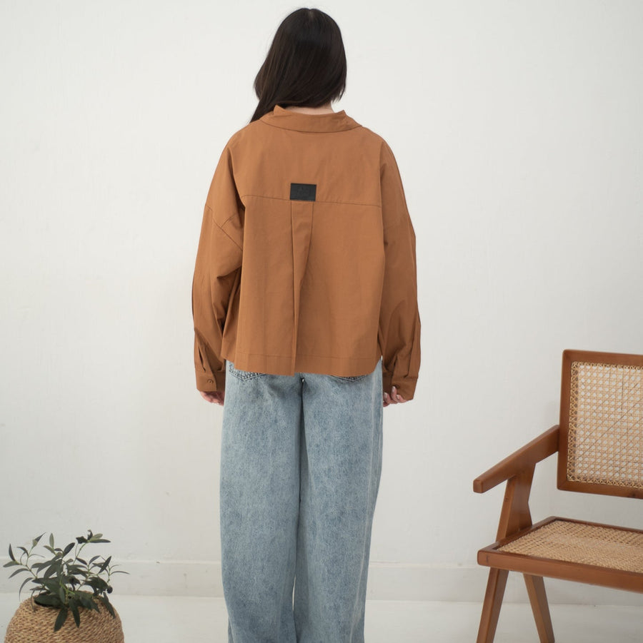 Cropi Shirt Choco - AB Essential Women Wear