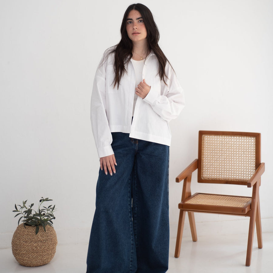 Cropi Shirt Cloud - AB Essential Women Wear