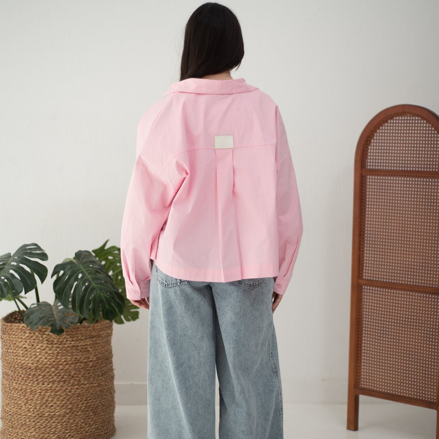 Cropi Shirt Powder Pink - AB Essential Women Wear