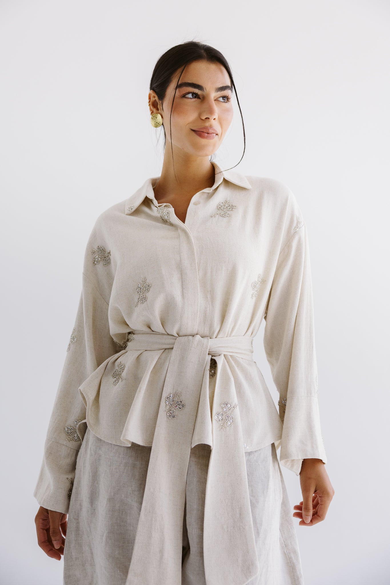 Bloom Blouse Beige