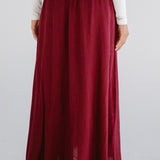 Seashell Skirt Burgundy