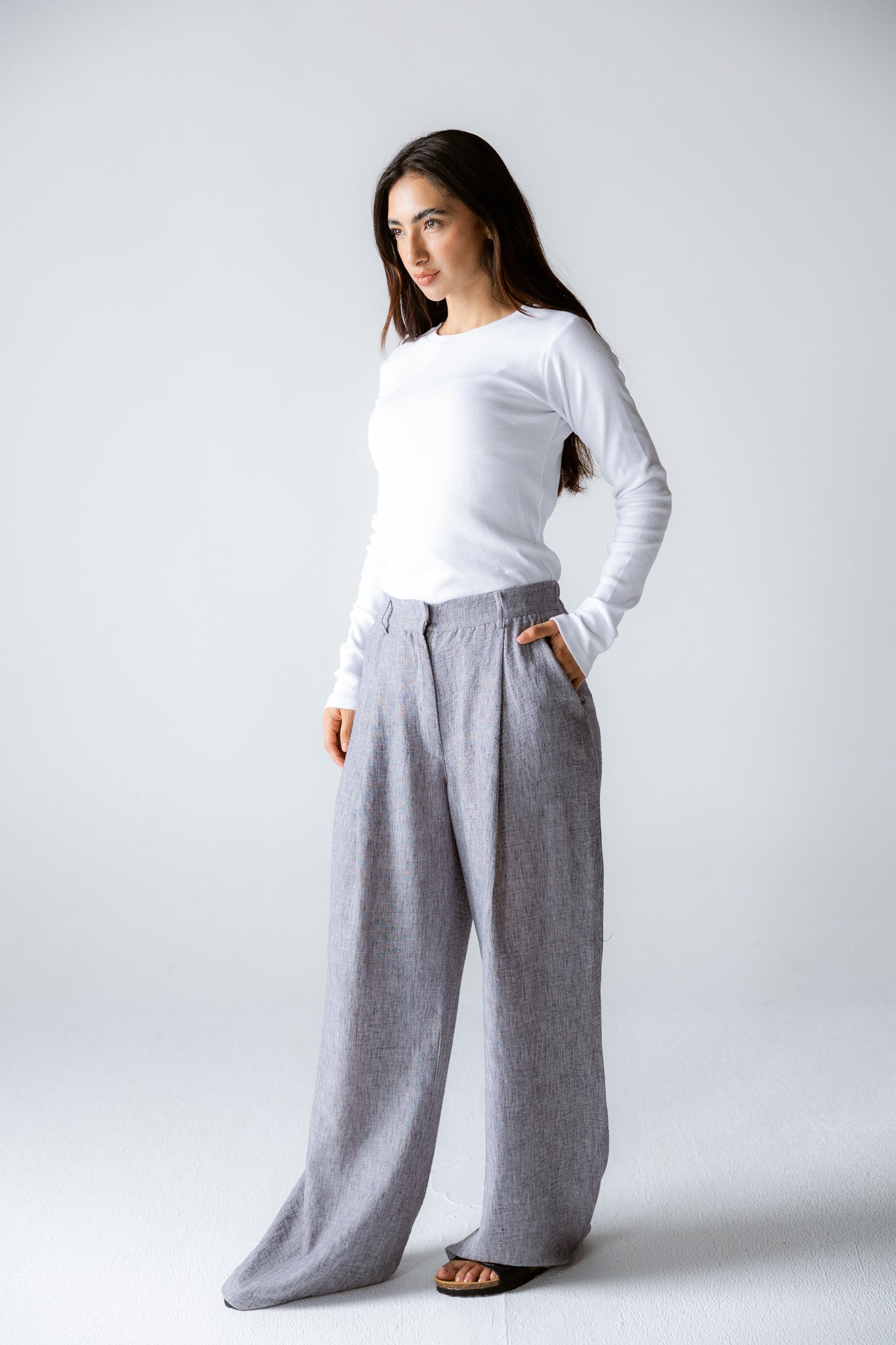 Must Have Linen Pants Grey