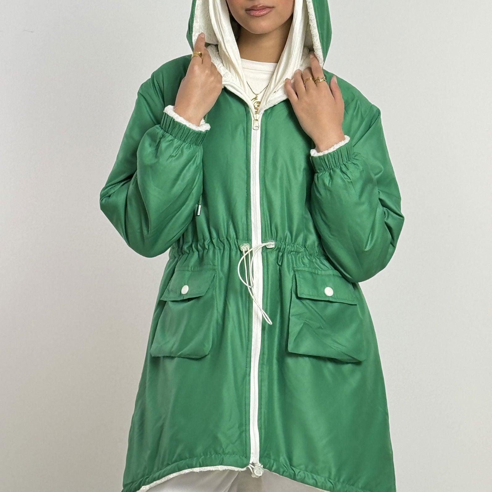 Double Face Fur Waterproof Jacket - AB Essential Women Wear