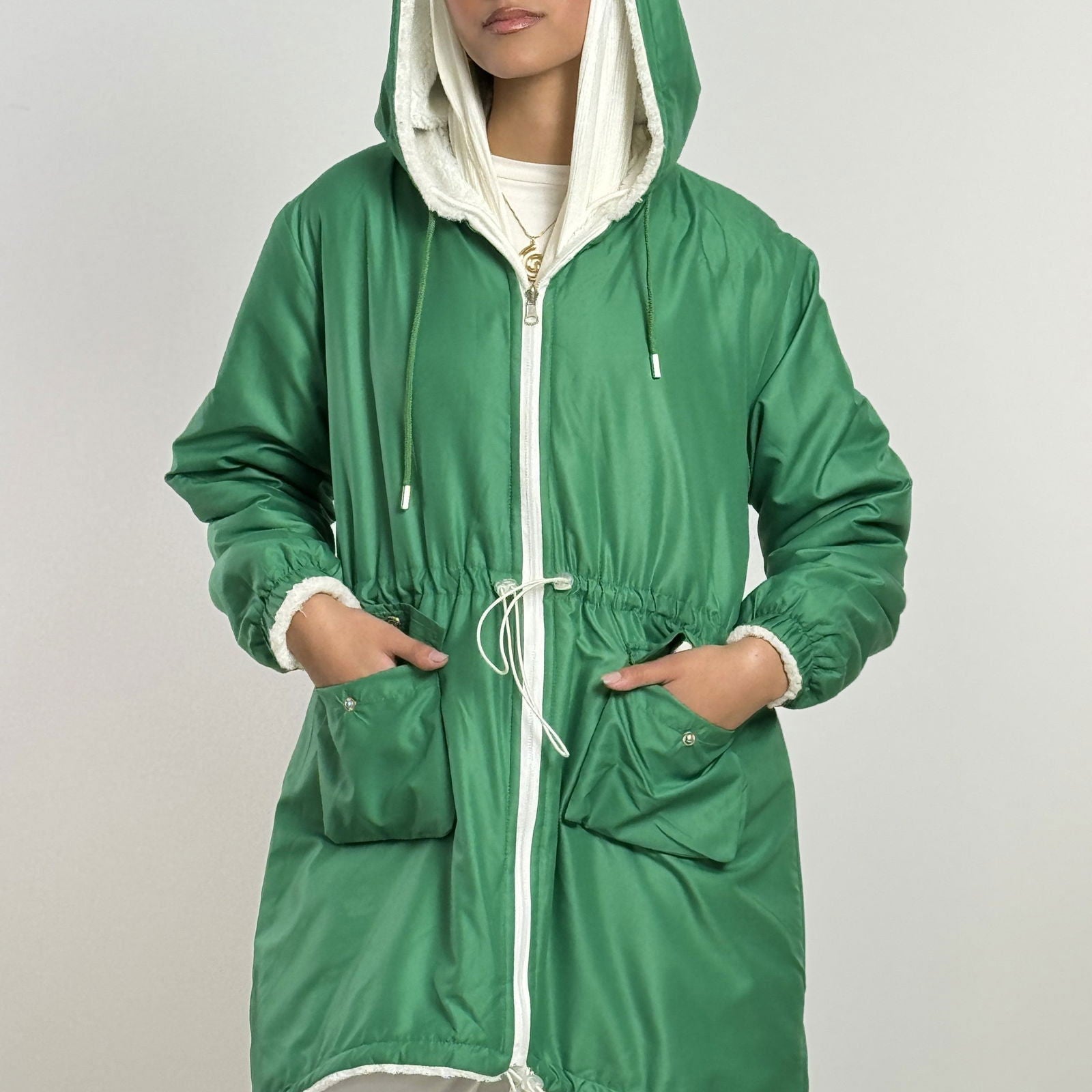 Double Face Fur Waterproof Jacket - AB Essential Women Wear