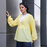 Embroidery Top Yellow - AB Essential Women Wear