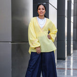 Embroidery Top Yellow - AB Essential Women Wear
