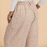 Essential Linen Pants Dark Cafe - AB Essential Women Wear