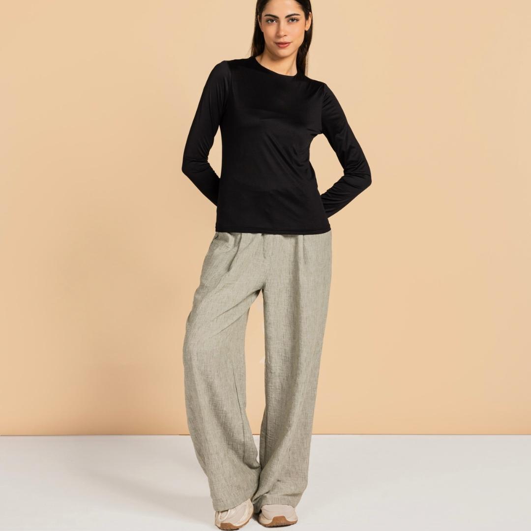 Essential Linen Pants Greish - AB Essential Women Wear
