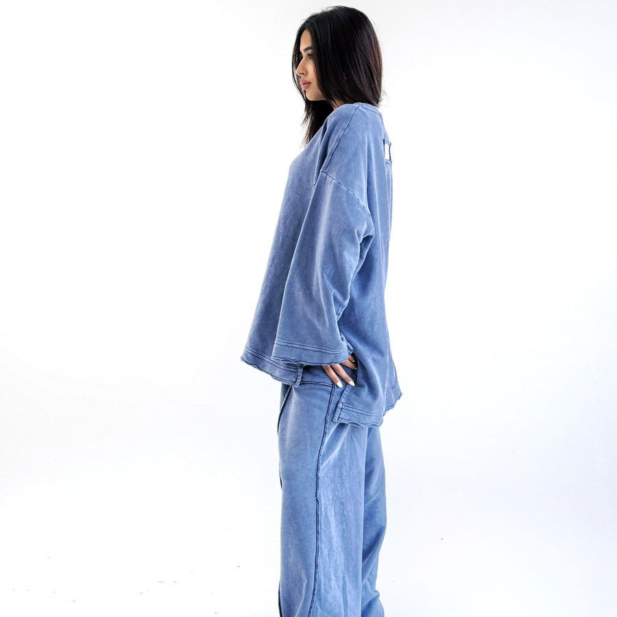 Everyday Cotton Set Blue - AB Essential Women Wear