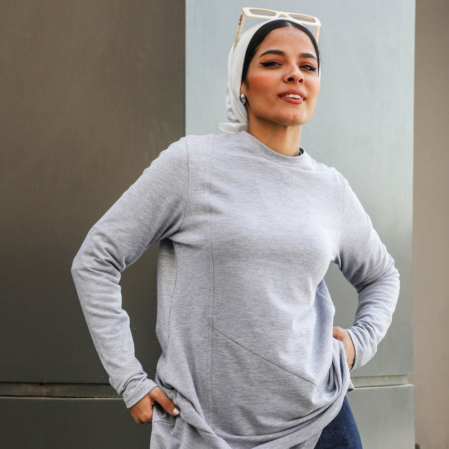Everyday T-Shirt Grey - AB Essential Women Wear