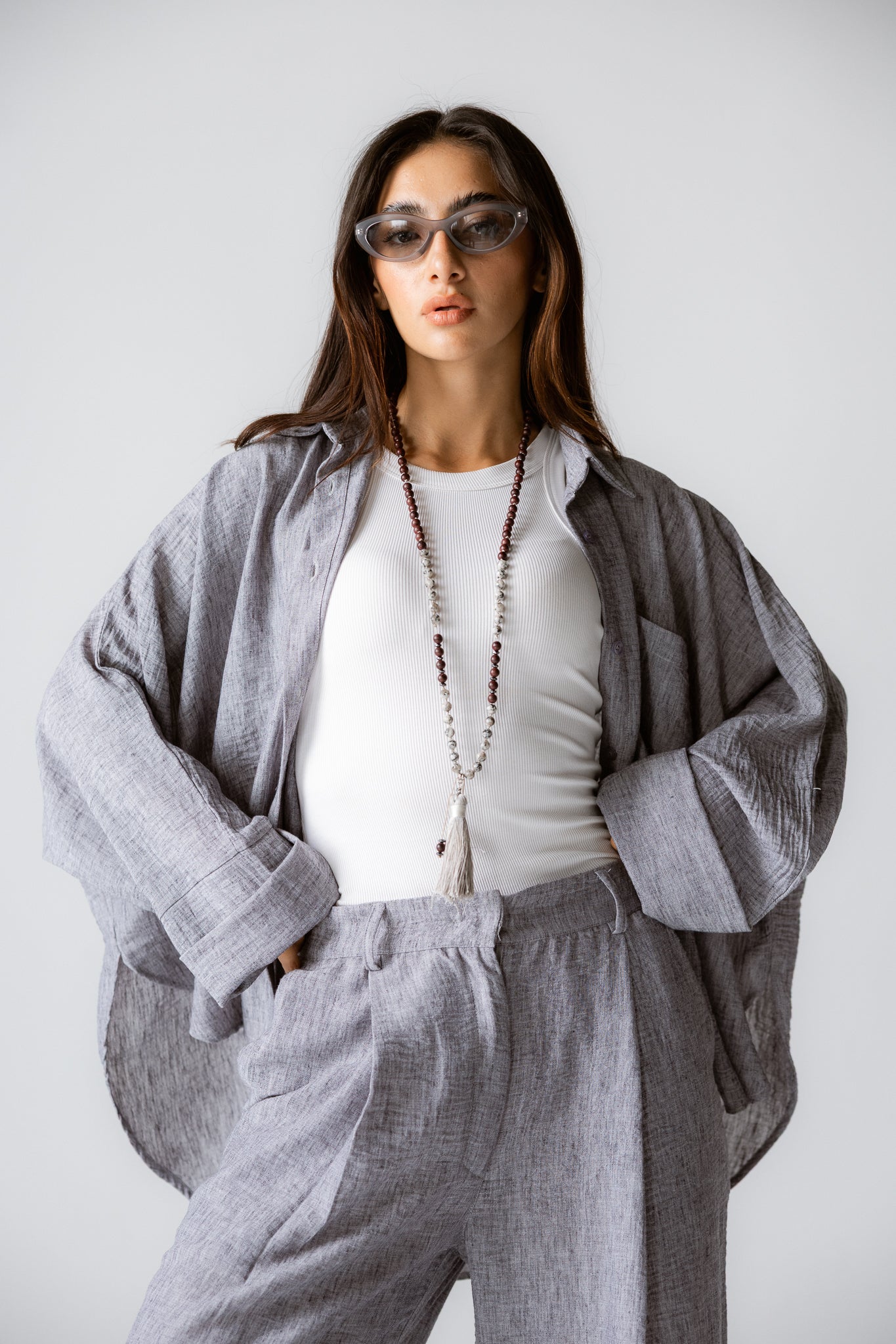 Must Have Linen Shirt Grey