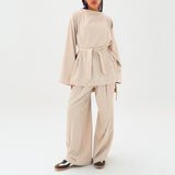 Feel Good Set Butter Cream - AB Essential Women Wear
