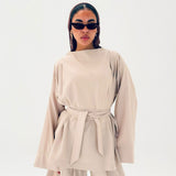 Feel Good Set Butter Cream - AB Essential Women Wear