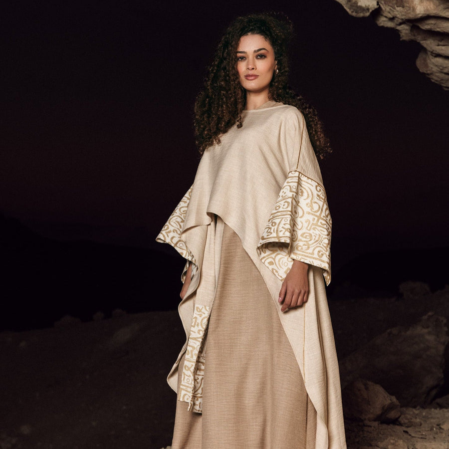 Horof Kaftan Golden Beige - AB Essential Women Wear
