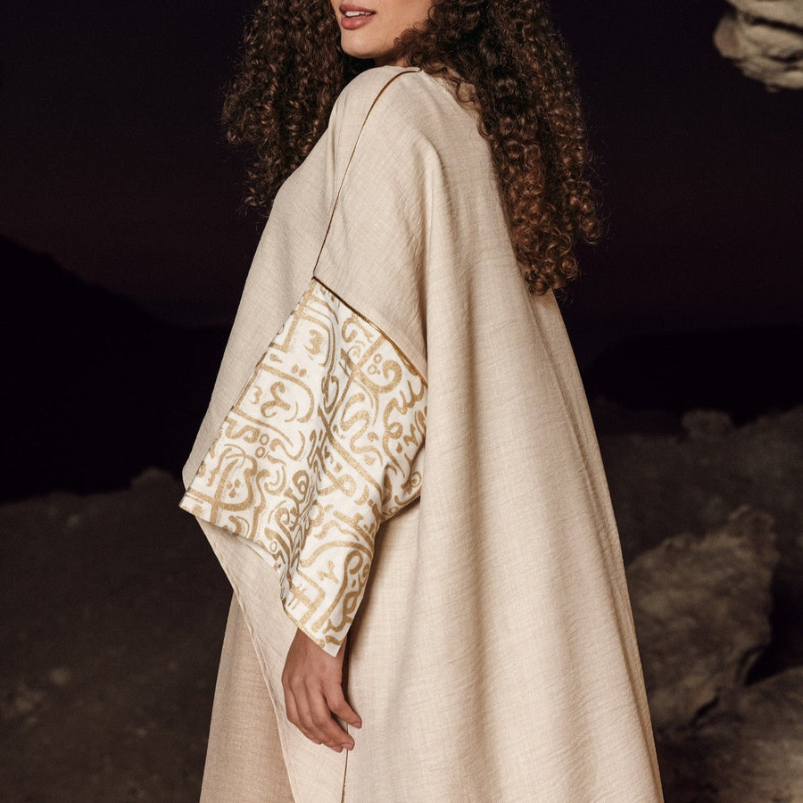 Horof Kaftan Golden Beige - AB Essential Women Wear