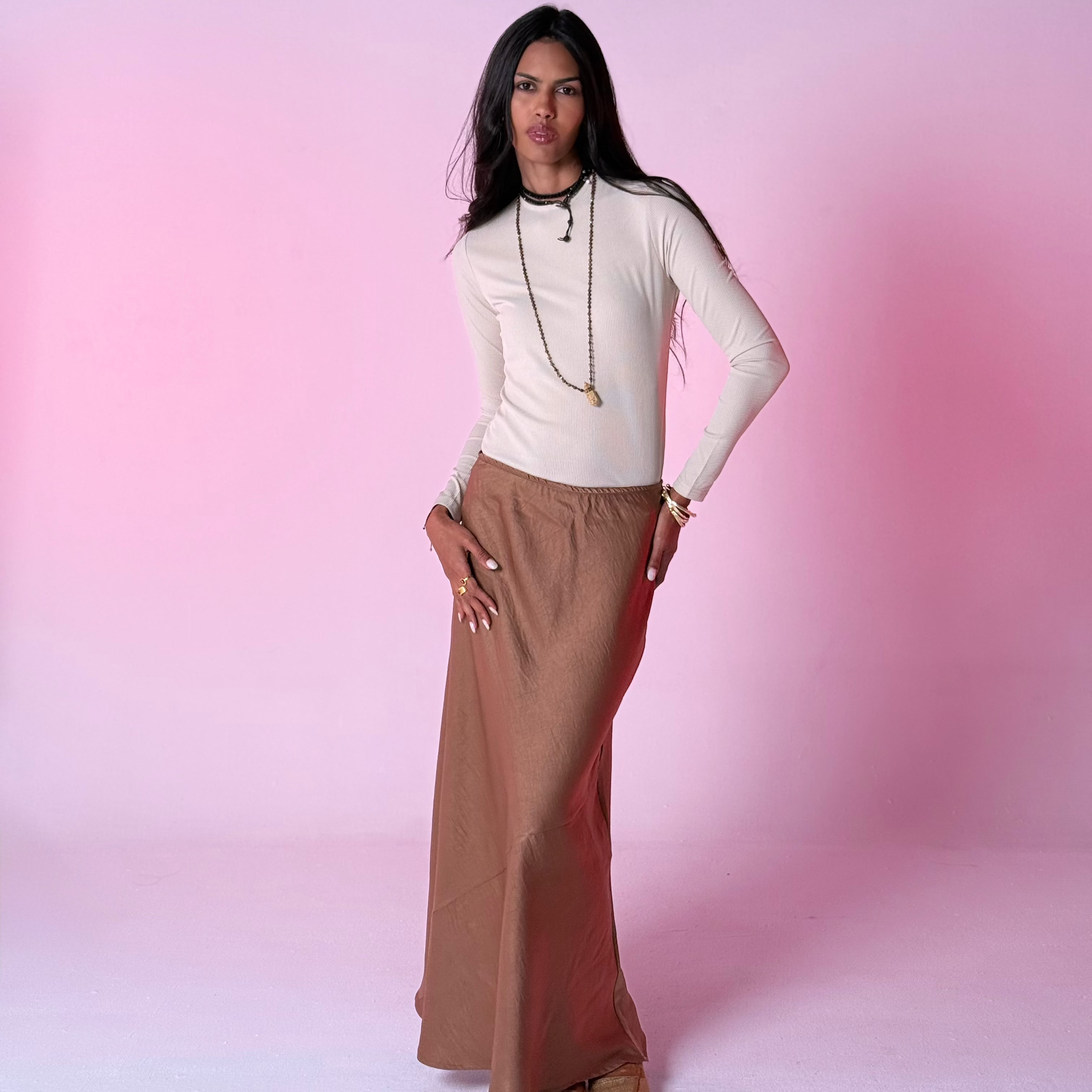Prima Skirt Chocolate Mousse