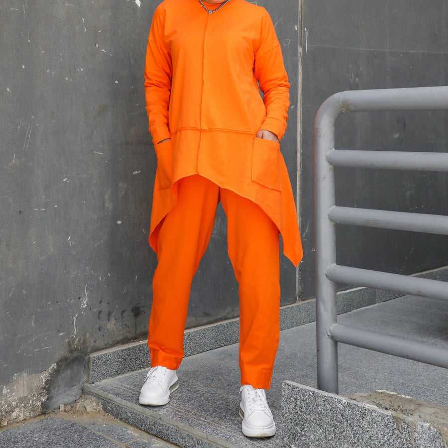 Joggy Pants Orange - AB Essential Women Wear