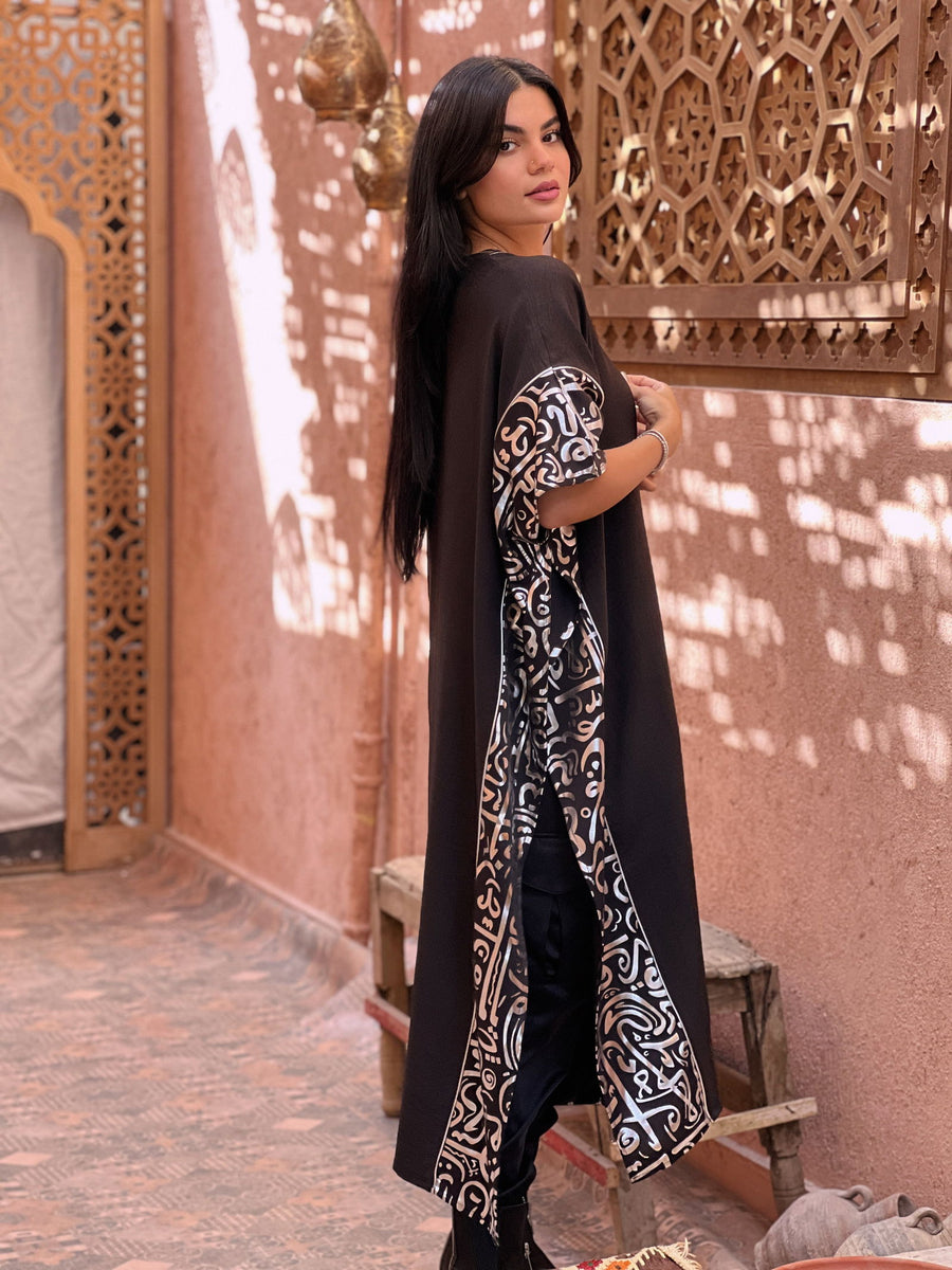 Kalimat Kaftan Silver - AB Essential Women Wear