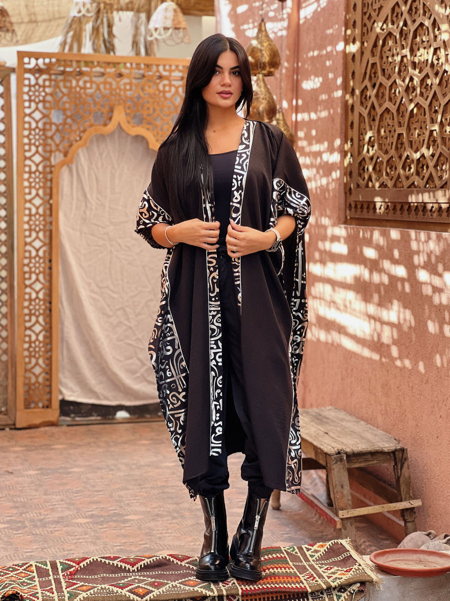 Kalimat Kaftan Silver - AB Essential Women Wear