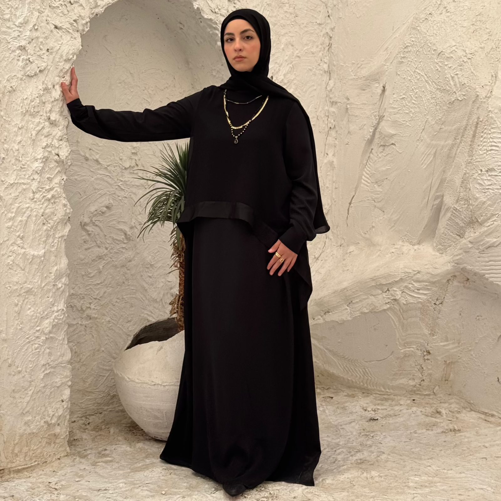 Layl Abaya Black - AB Essential Women Wear