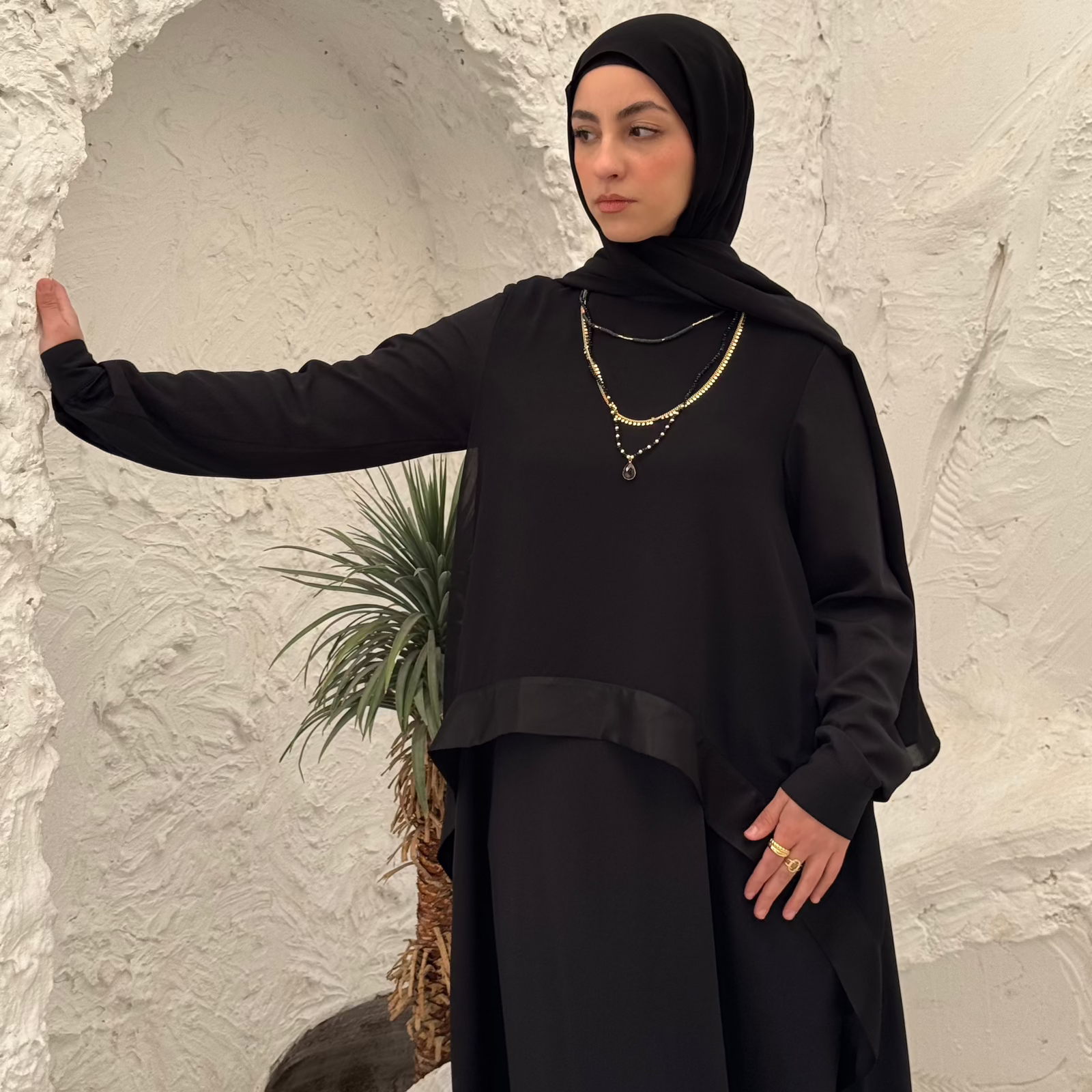 Layl Abaya Black - AB Essential Women Wear