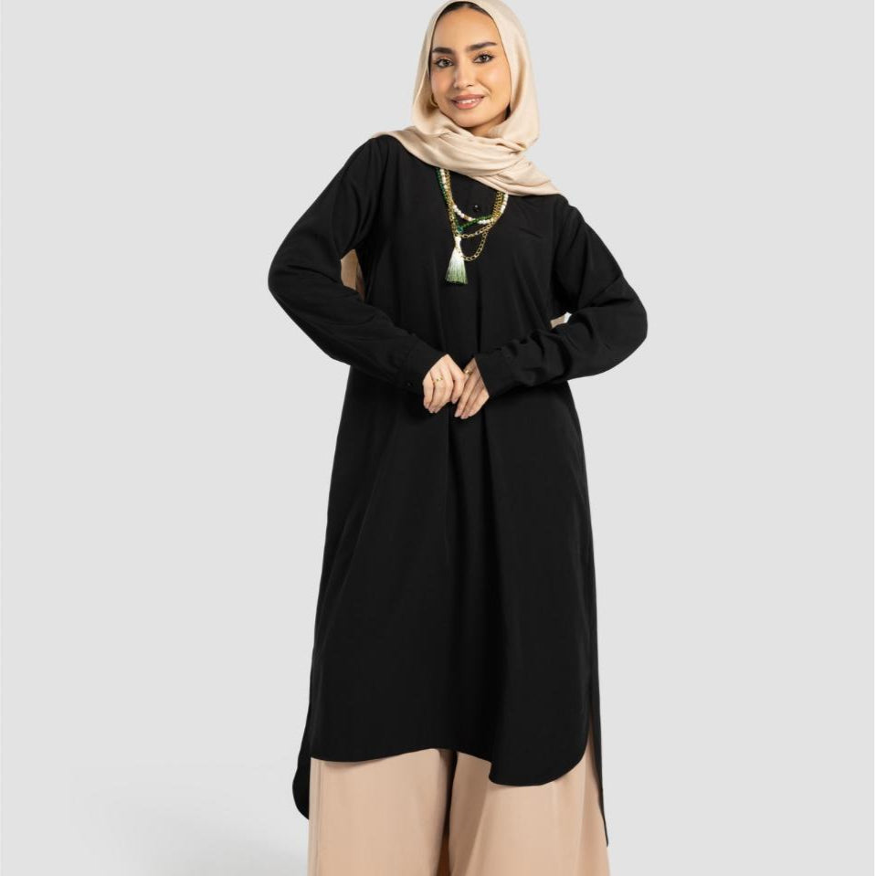 Luxury Shirt Black - AB Essential Women Wear
