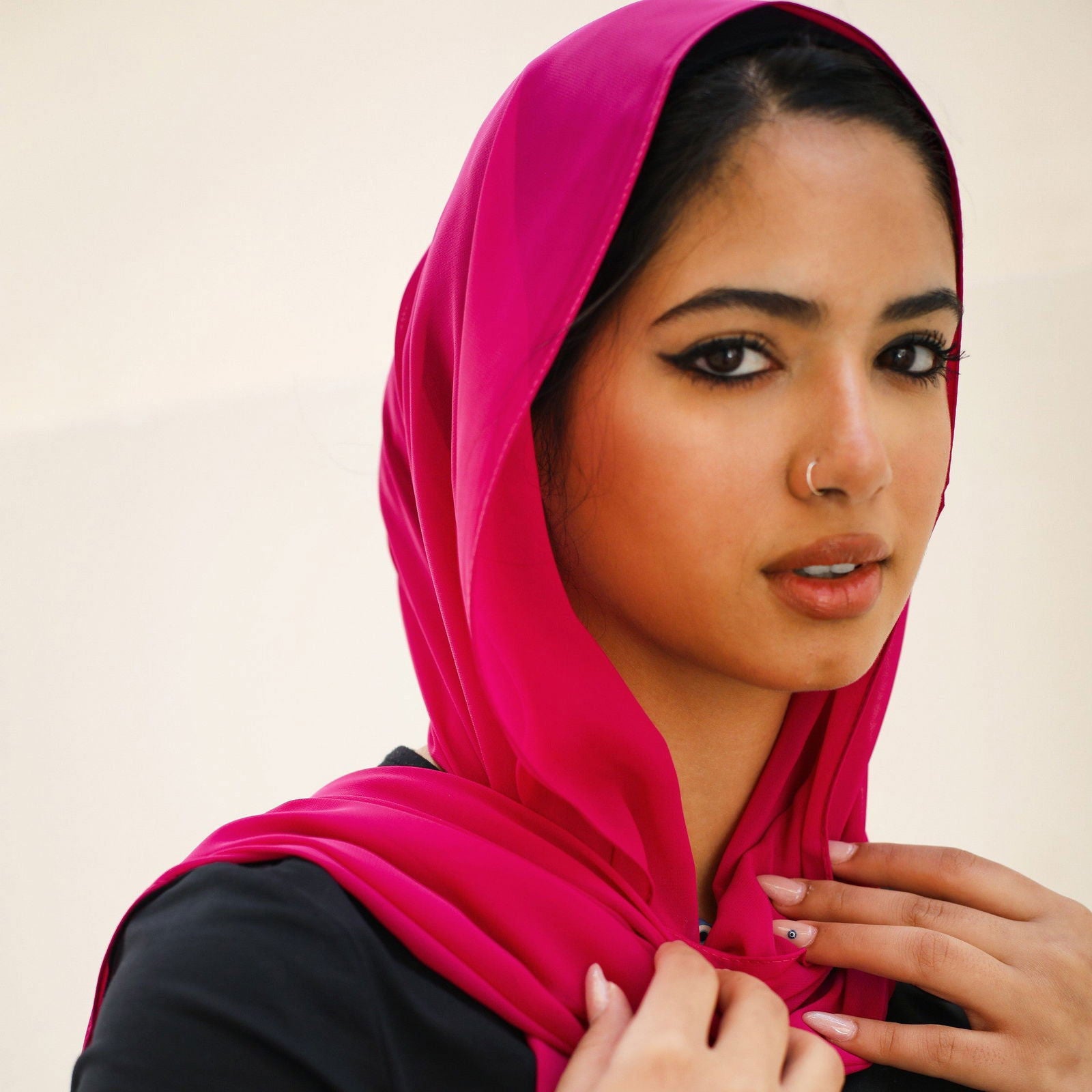 Magneta Chiffon Scarf - AB Essential Women Wear