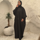 Misk Abaya - Black - AB Essential Women Wear
