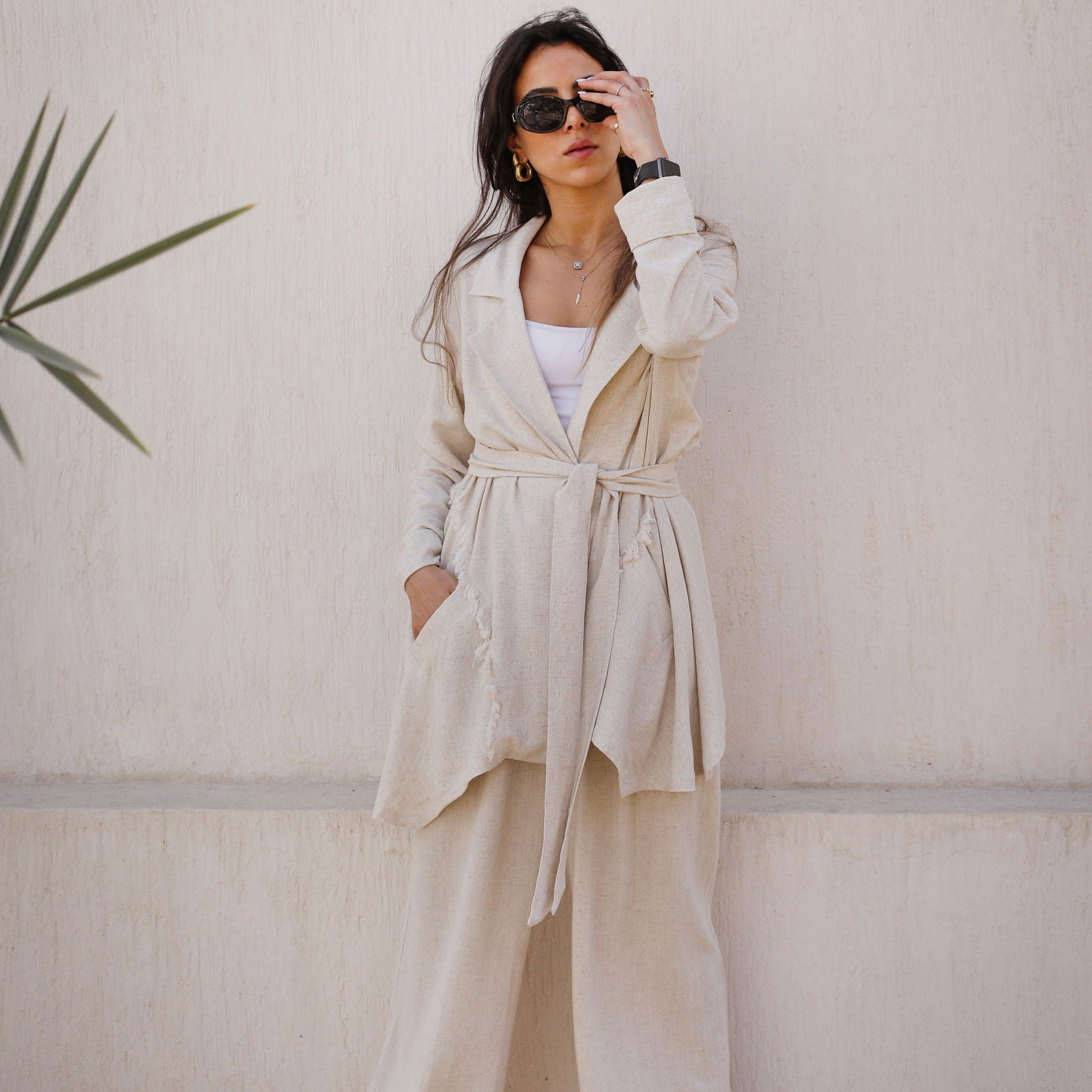 Nature Touch Linen Set - AB Essential Women Wear