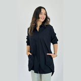Noir Relaxed Shirt - AB Essential Women Wear