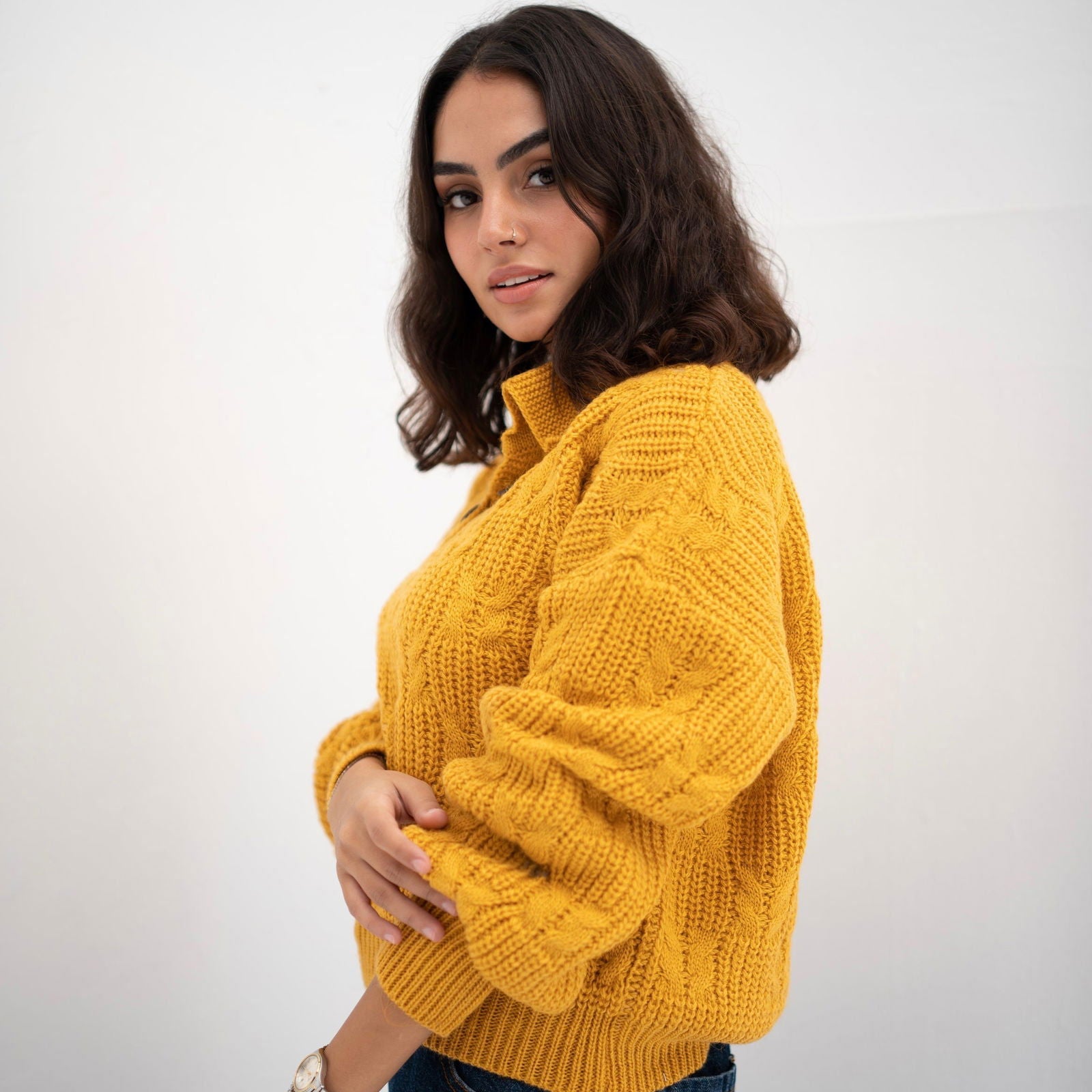 Polo Pullover - Mustard - AB Essential Women Wear
