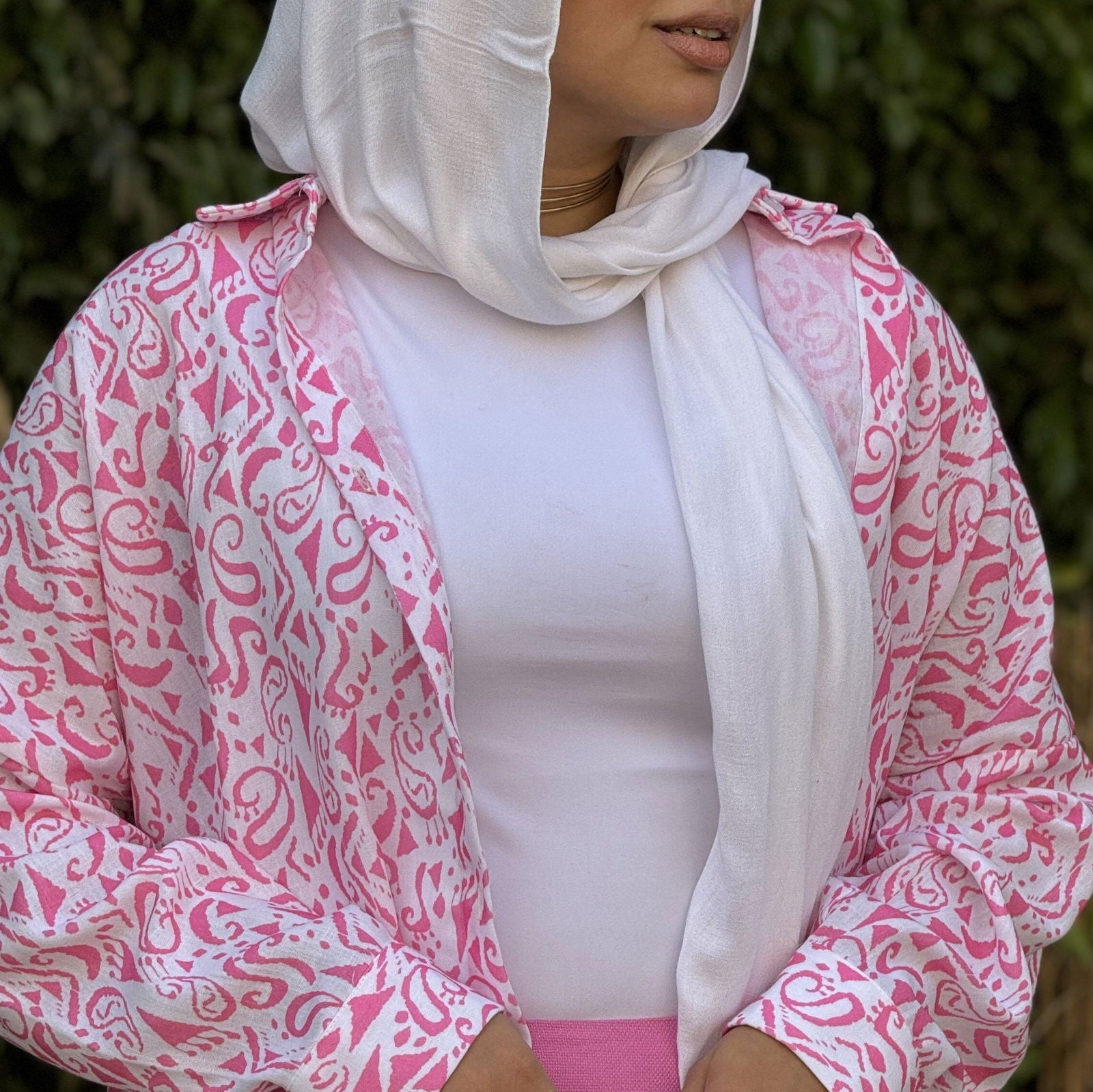 Raspberry Linen Top - AB Essential Women Wear