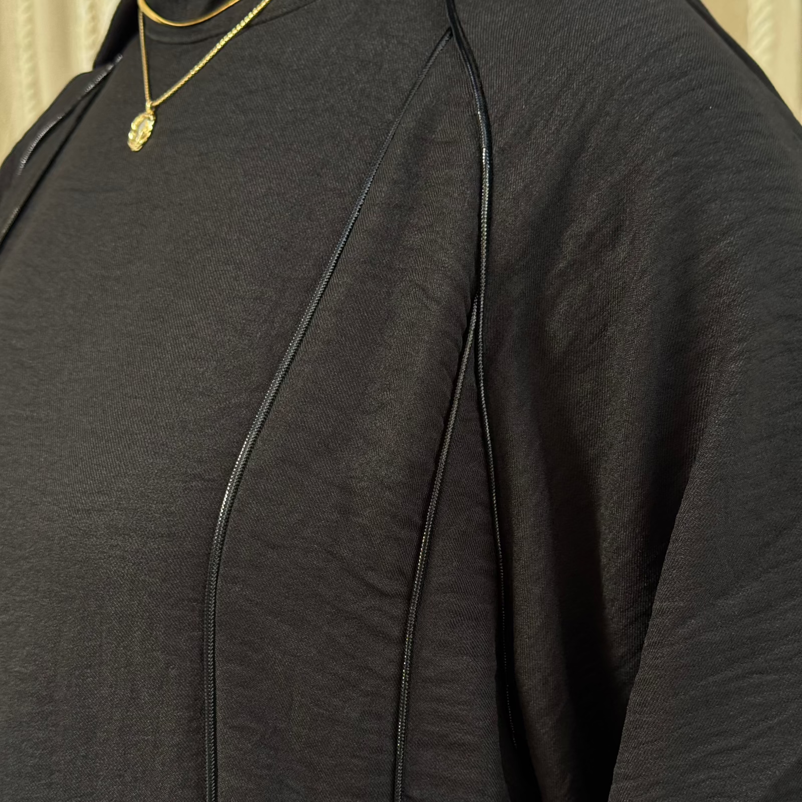 Rihanna Cloche Abaya Black - AB Essential Women Wear