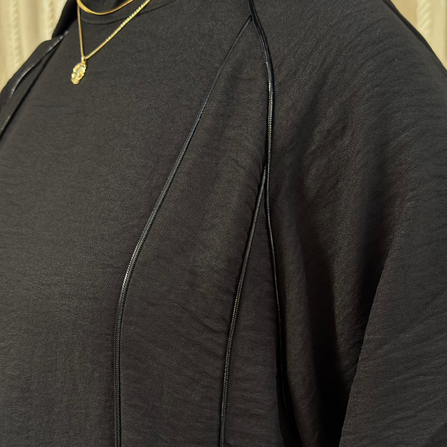 Rihanna Cloche Abaya Black - AB Essential Women Wear