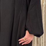 Rihanna Cloche Abaya Black - AB Essential Women Wear