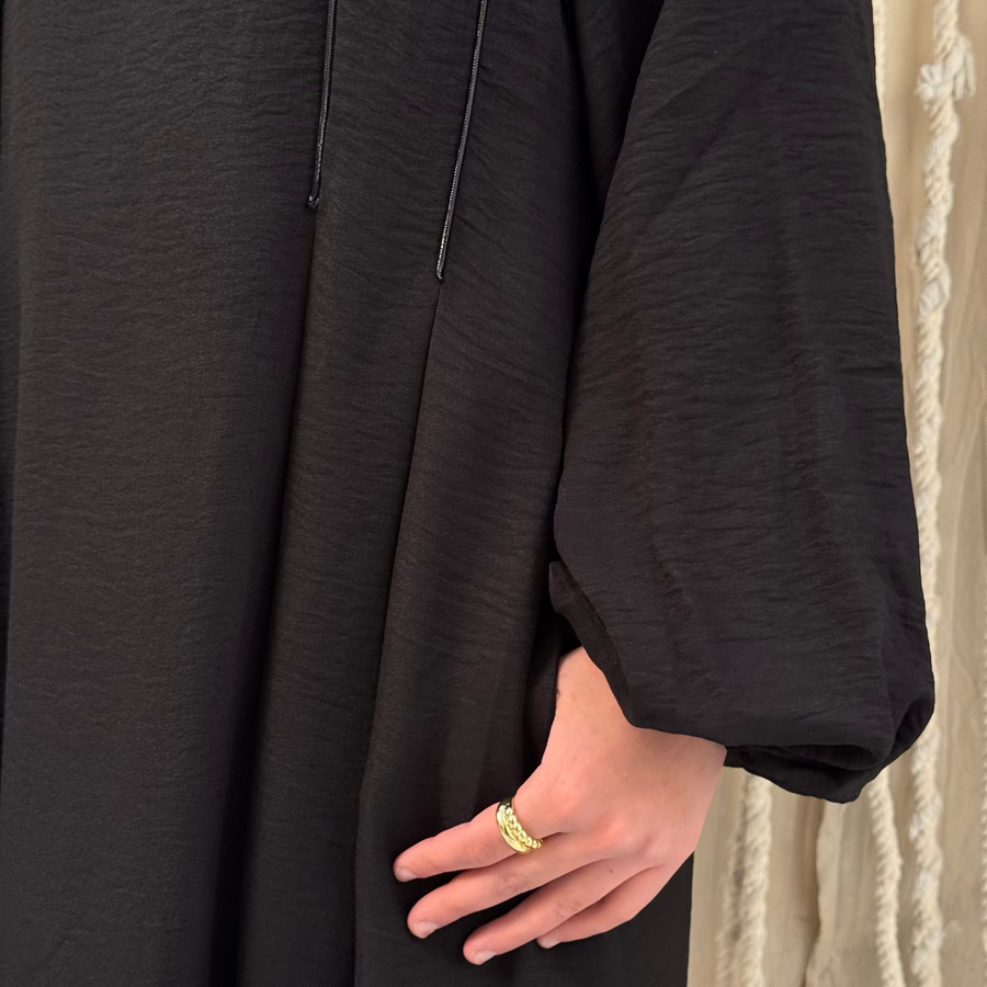 Rihanna Cloche Abaya Black - AB Essential Women Wear