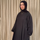 Rihanna Cloche Abaya Black - AB Essential Women Wear