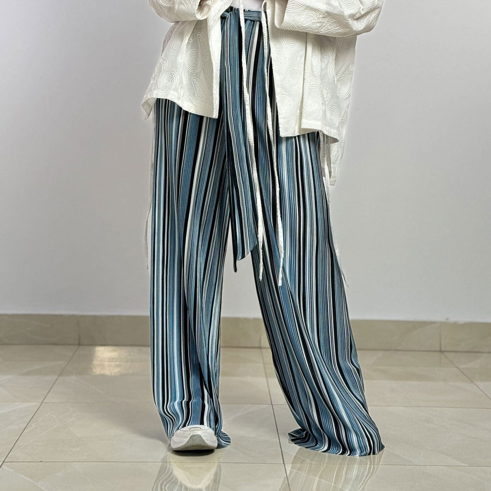 Sea Side Pants Bluish - AB Essential Women Wear