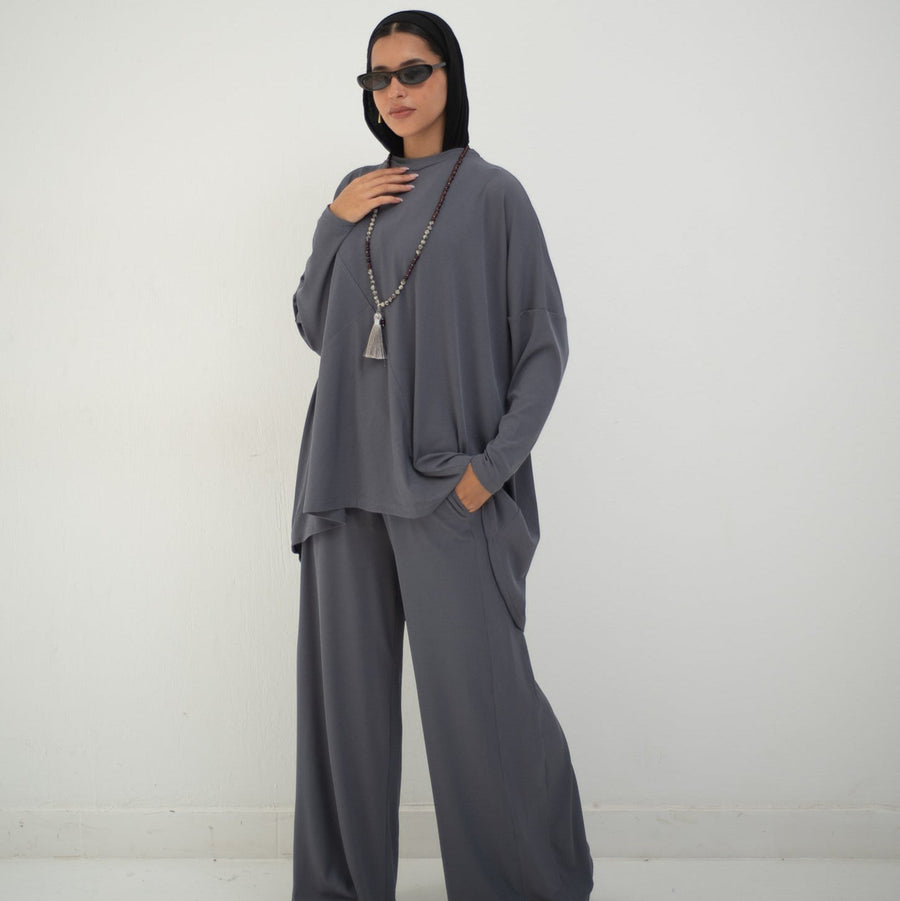 Serena Set Grey - AB Essential Women Wear