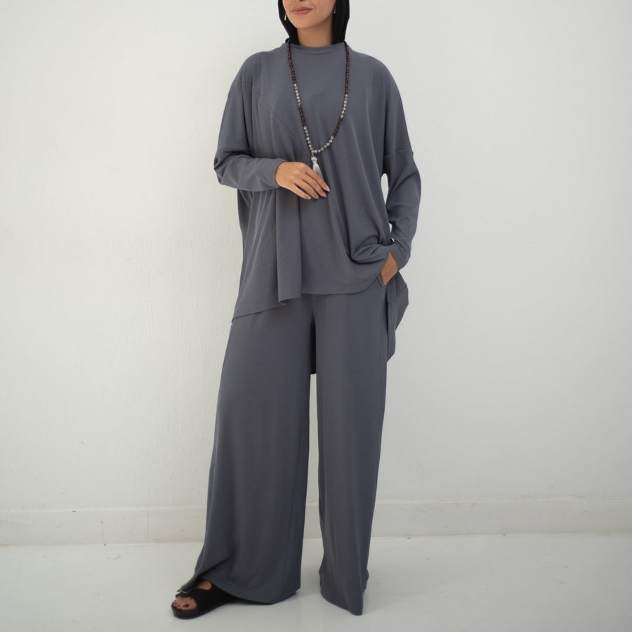 Serena Set Grey - AB Essential Women Wear