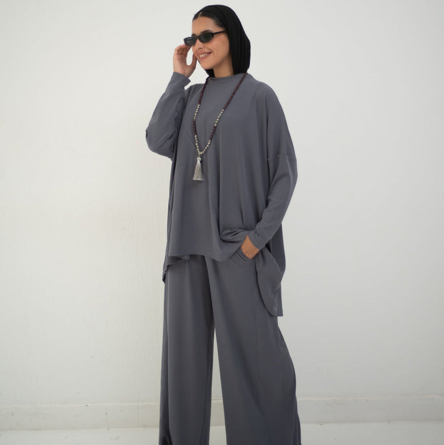 Serena Set Grey - AB Essential Women Wear